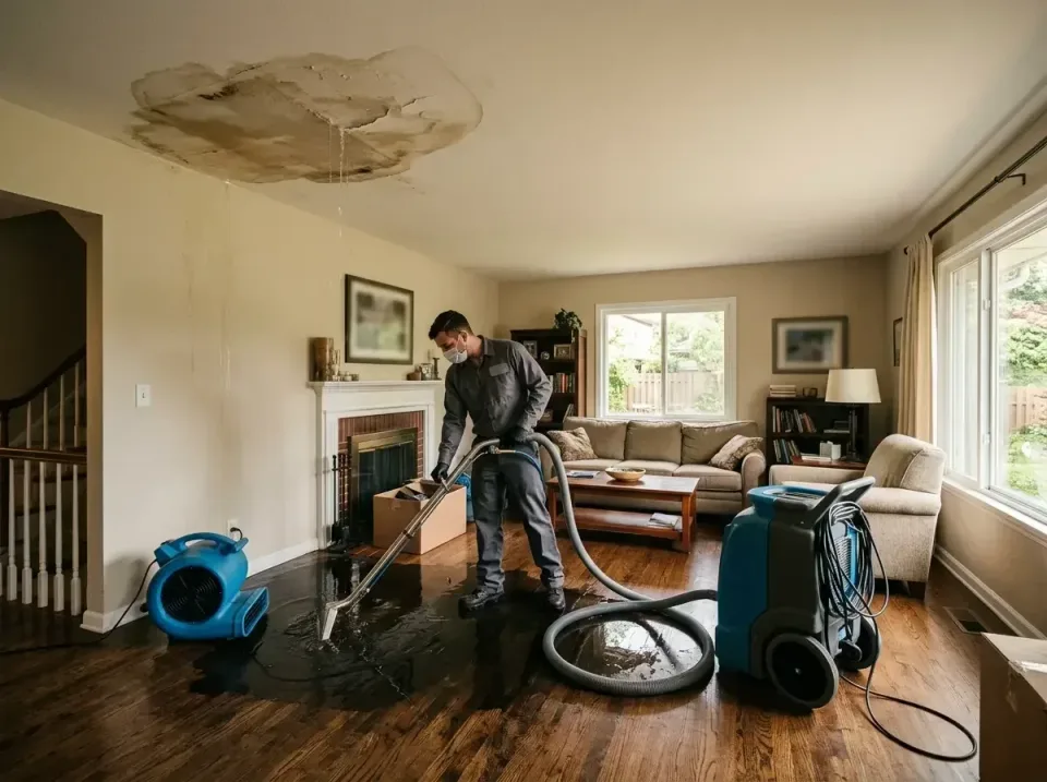 attic-pipe-burst-ceiling-drip-008 — frequently asked questions, Water Damage Restoration & Carpet Care in Shadeland, IN
